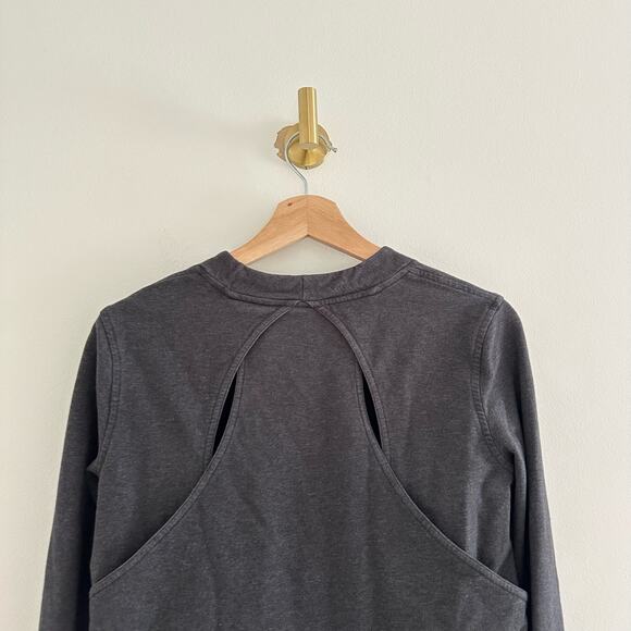 Lululemon Getaway Crew Activewear Long Sleeve Pullover Heathered Black 6 - Picture 9 of 9